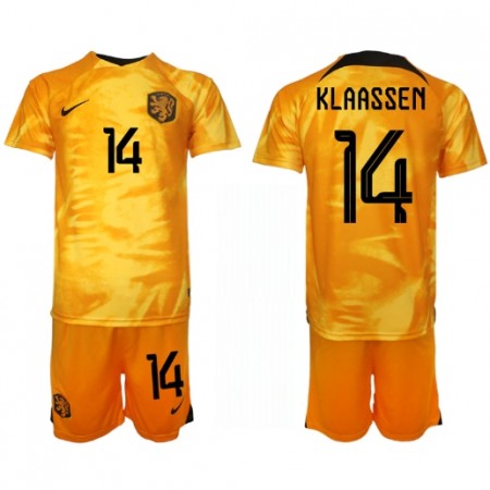 Holland Davy Klaassen 14 Børn Hjemme VM 2022 - Fodboldtrøjer (S/S) Holland Davy Klaassen 14 Børn Hjemme VM 2022 - Fodboldtrøjer (S/S)